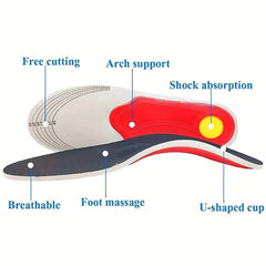 High Arch Support Insoles Flatfoot Orthotic Air Cushioning Insoles