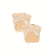 Open Five Toes Socks Forefoot Pads Anti Slip Peep Toe Half Socks