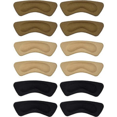 6Pairs Heel Cushion Pads Shoe Grips Self Adhesive Insoles Foot Care Protector