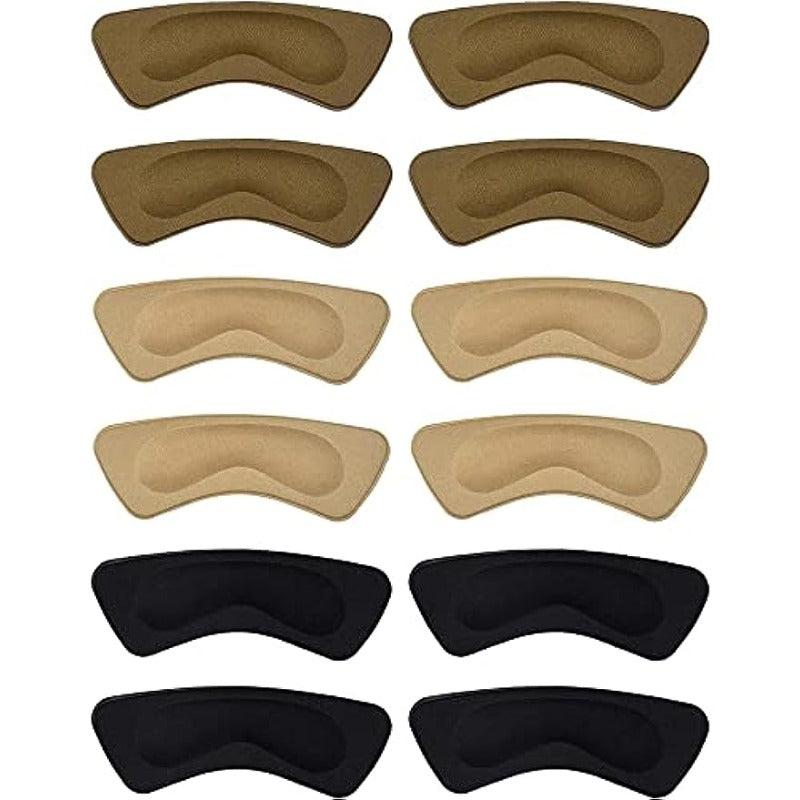 6Pairs Heel Cushion Pads Shoe Grips Self Adhesive Insoles Foot Care Protector