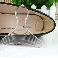 Silicone Heel Spacer Inserts Gel Pad Cushion Foot Liner Women