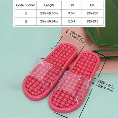 Women's Massage Slippers Foot Relaxation Stress Relief Anti-odor Bath Slippers