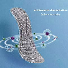 Men's Women's 5D Memory Foam Insole Antibacterial Sweat Absorption Running Pad