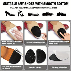 4 Pairs Non Slip Shoe Pads Protect Heels & Soles Adhesive Grips