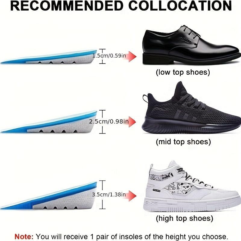Gel Height Increase Insoles Heel Cushion Pads for Men & Women