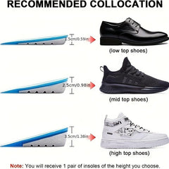 Gel Height Increase Insoles Heel Cushion Pads for Men & Women