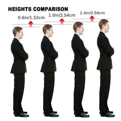 Gel Height Increase Insoles Heel Cushion Pads for Men & Women
