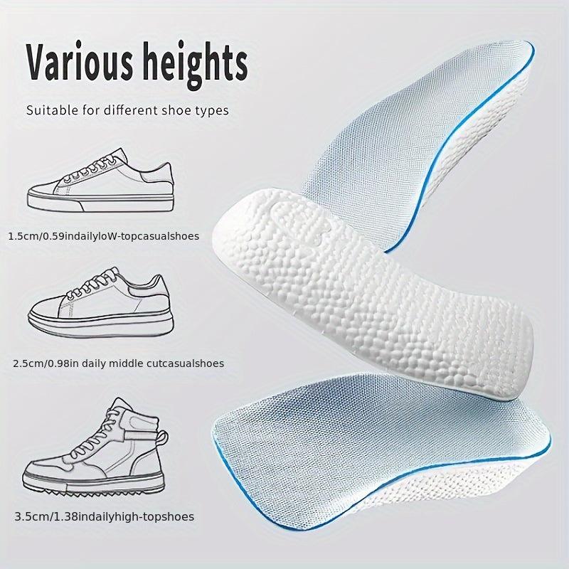 Orthopedic Memory Foam Insoles for Sport Shoes - Arch Support - Heel Lift