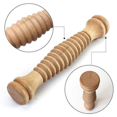 Wooden Foot Roller Massage Reflexology Relief Massager Spa Gift