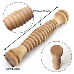 Wooden Foot Roller Massage Reflexology Relief Massager Spa Gift