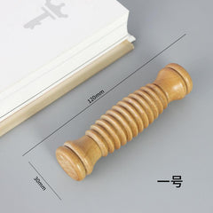 Wooden Foot Roller Massage Reflexology Relief Massager Spa Gift