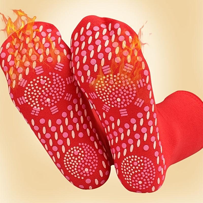 Self-heating Socks Magnetic Therapy Health Hot Compress Non-slip Dots