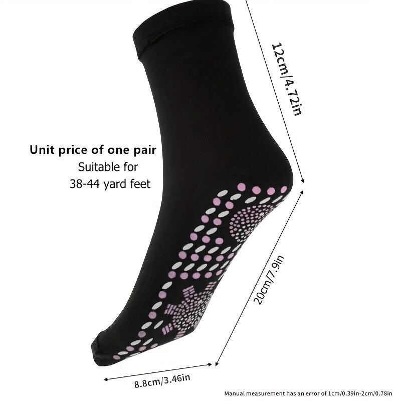 Self-heating Socks Magnetic Therapy Health Hot Compress Non-slip Dots