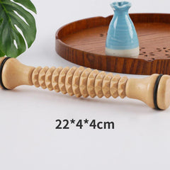 Wood Foot Massage Roller - Deep Tissue Tool for Home & Office