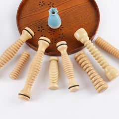 Wood Foot Massage Roller - Deep Tissue Tool for Home & Office