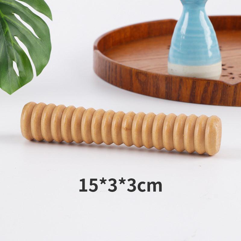 Wood Foot Massage Roller - Deep Tissue Tool for Home & Office