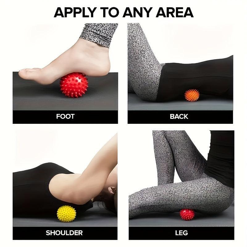 3pcs Hedgehog Ball Massage Balls for Foot Back Shoulder Arm Daily Stretching
