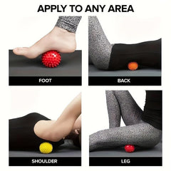 3pcs Hedgehog Ball Massage Balls for Foot Back Shoulder Arm Daily Stretching