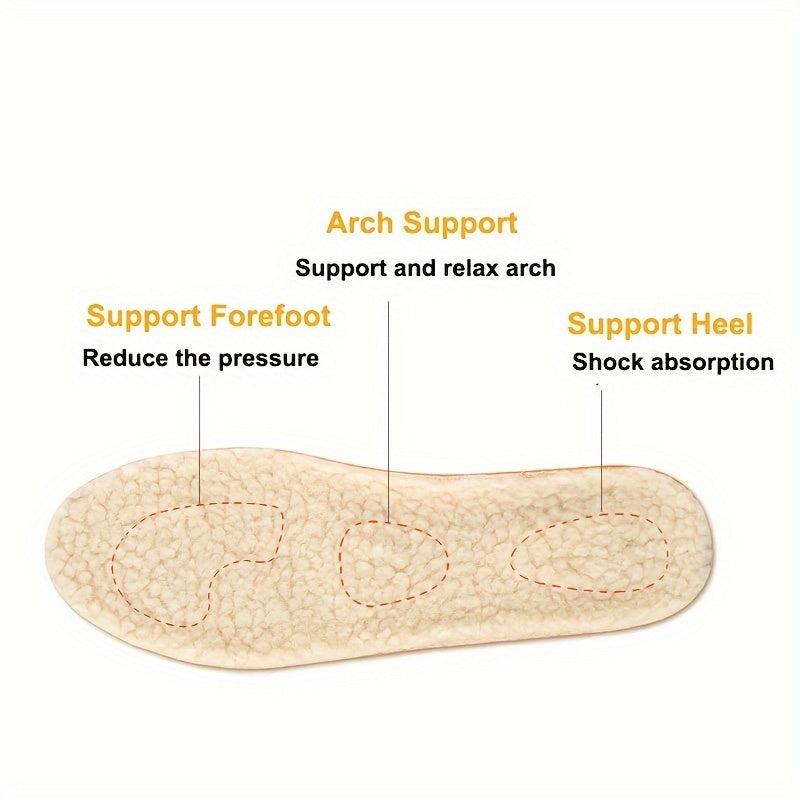 Warm Lamb Wool Insoles - Cuttable Winter Sports Insoles