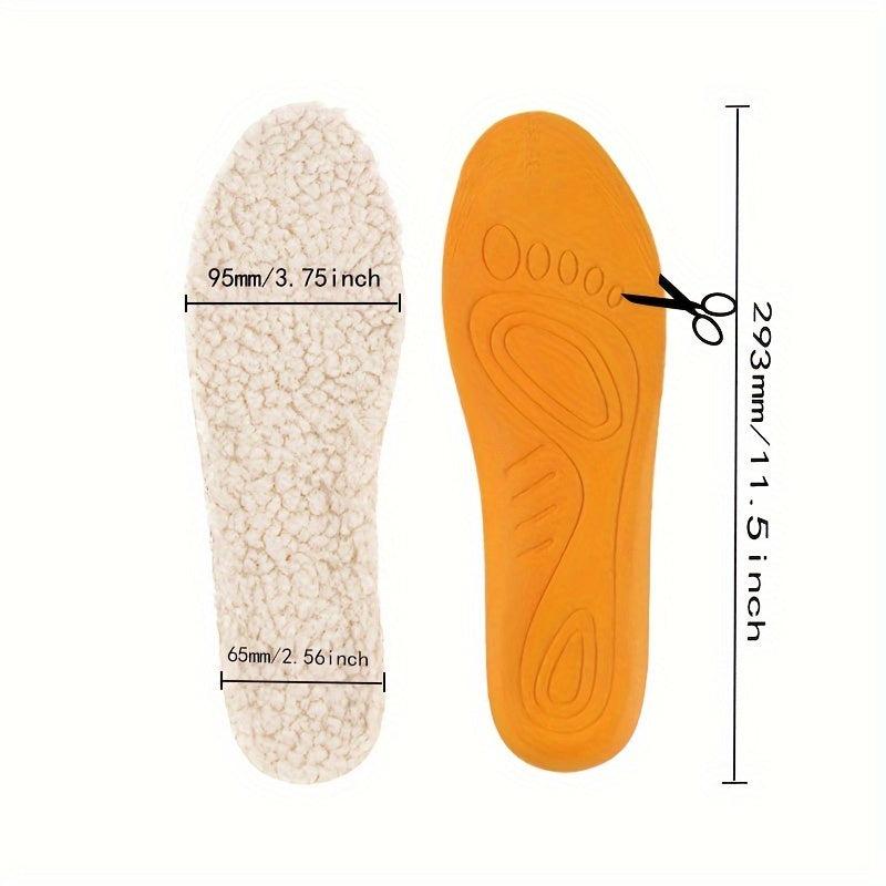 Warm Lamb Wool Insoles - Cuttable Winter Sports Insoles