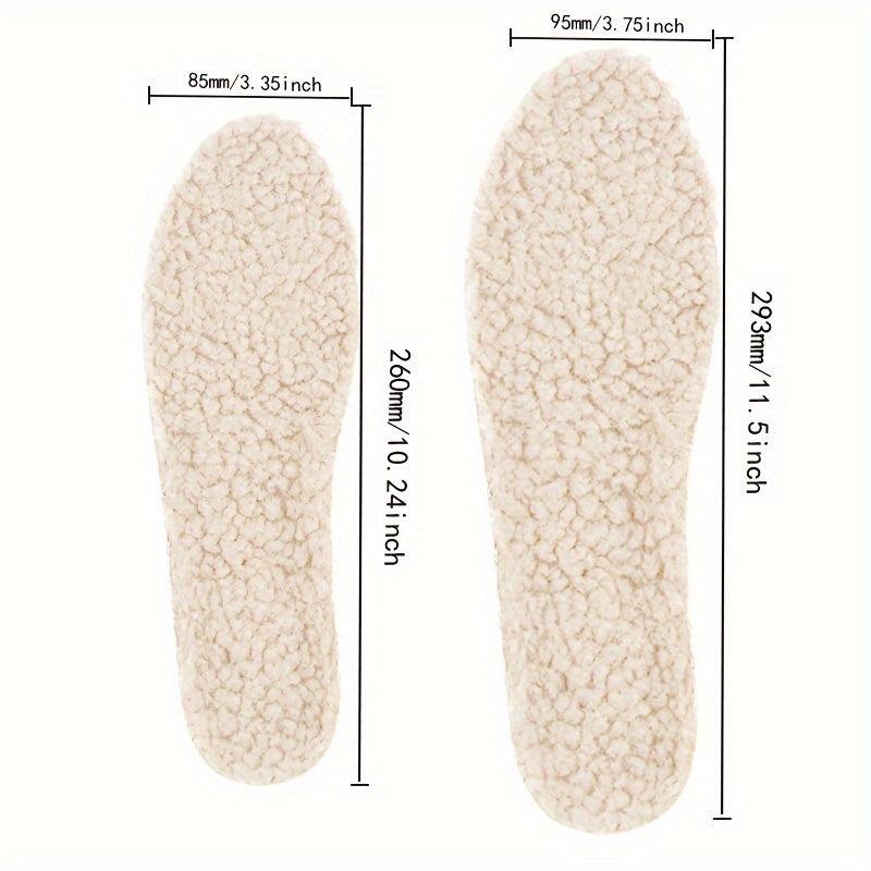 Warm Lamb Wool Insoles - Cuttable Winter Sports Insoles