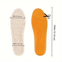 Warm Lamb Wool Insoles - Cuttable Winter Sports Insoles