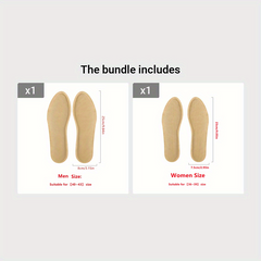 Pair of Heated Insoles Foot Warmers Winter Self-heating Insoles