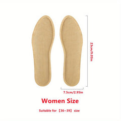Pair of Heated Insoles Foot Warmers Winter Self-heating Insoles