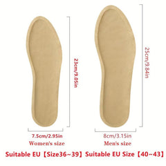 Pair of Heated Insoles Foot Warmers Winter Self-heating Insoles