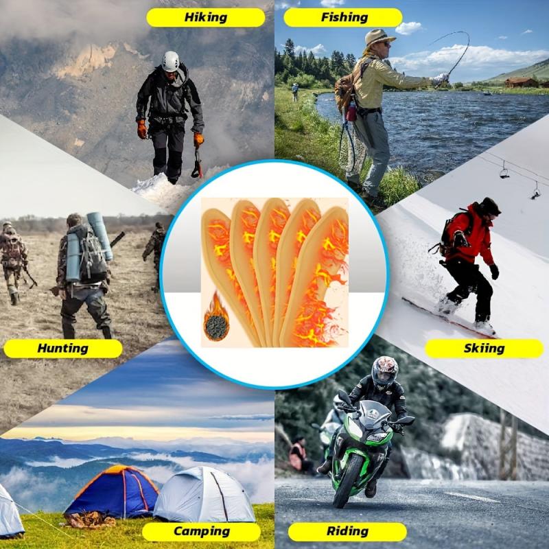 Pair of Heated Insoles Foot Warmers Winter Self-heating Insoles