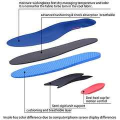 Sport Insoles with Arch Supports for Plantar Fasciitis Flat Feet Heel Spurs
