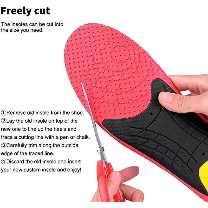 Sport Insoles with Arch Supports for Plantar Fasciitis Flat Feet Heel Spurs
