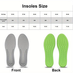Soft Breathable Sport Cushioning Inserts Deodorant Insoles For Men Women