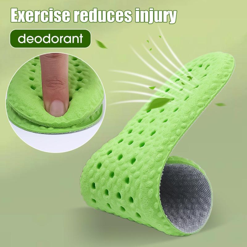 Soft Breathable Sport Cushioning Inserts Deodorant Insoles For Men Women