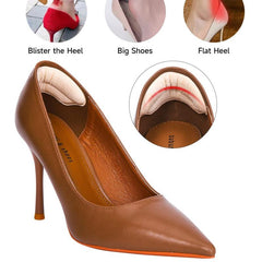 4pcs Heel Pads For Loose Shoes Heel Cushion Inserts - Men and Women