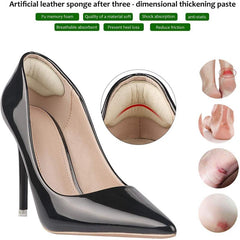 4pcs Heel Pads For Loose Shoes Heel Cushion Inserts - Men and Women
