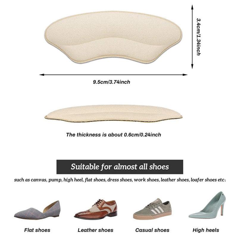 4pcs Heel Pads For Loose Shoes Heel Cushion Inserts - Men and Women