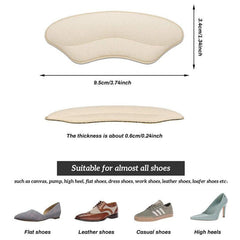 4pcs Heel Pads For Loose Shoes Heel Cushion Inserts - Men and Women