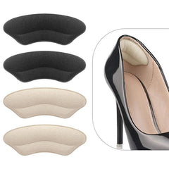 4pcs Heel Pads For Loose Shoes Heel Cushion Inserts - Men and Women