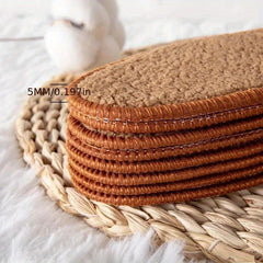 2pair Winter Alpaca Wool Insoles Soft Plush Warm Thicken Foot Shoe Insole