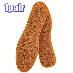 2pair Winter Alpaca Wool Insoles Soft Plush Warm Thicken Foot Shoe Insole