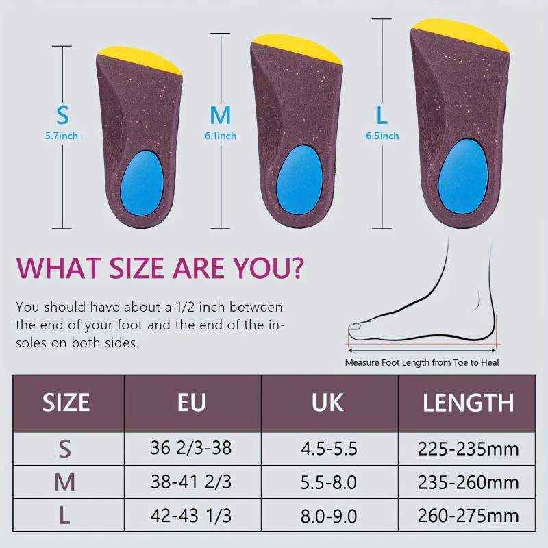 Orthopedic Arch Support Insole for Plantar Fasciitis High Arch Flatfoot
