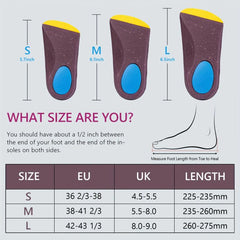 Orthopedic Arch Support Insole for Plantar Fasciitis High Arch Flatfoot