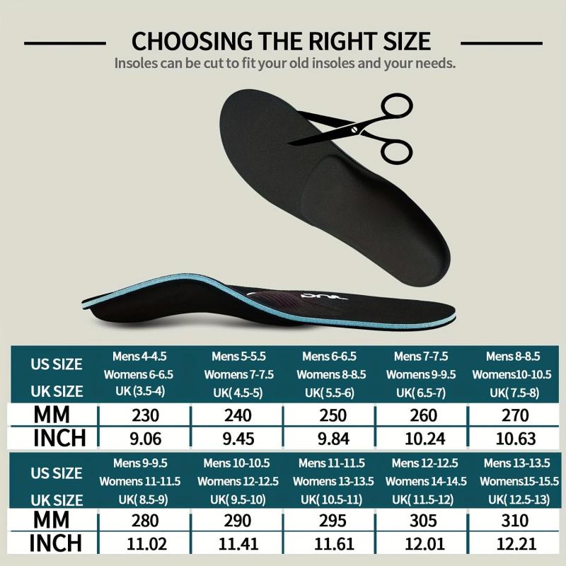 Foot Arch Support Flat Feet Insoles Plantar Fasciitis Insoles