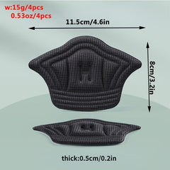 4pcs Insoles Patch Heel Pads Anti Wear Feet Inserts Easy To Use