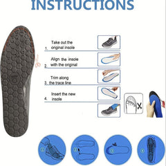 Magnetic Reflexology Insoles Foot Massager Shoe Pad - Men & Women