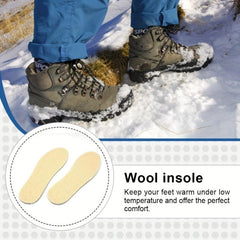 Warm Wool Insoles Soft & Comfortable Fluffy Feet Unisex Adult