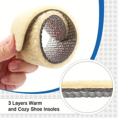 Warm Wool Insoles Soft & Comfortable Fluffy Feet Unisex Adult