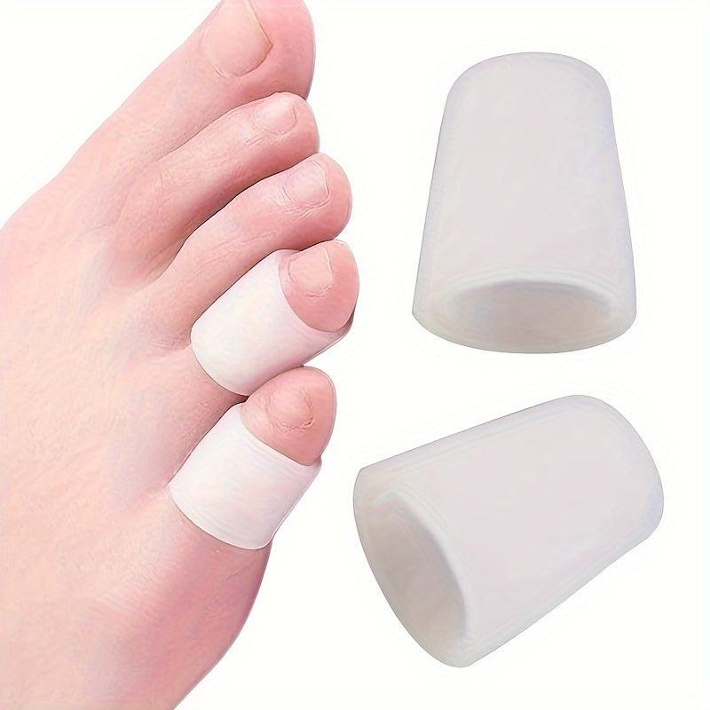 Silicone Gel Pinky Toe Caps - Toe Protectors Covers - Toe Sleeves