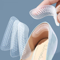 4pcs Silicone Heel Stickers Heels Grips Anti Slip Cushions Pads